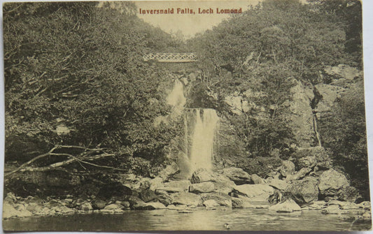 Vintage Postcard of Inversnaid Falls, Loch Lomond 1903