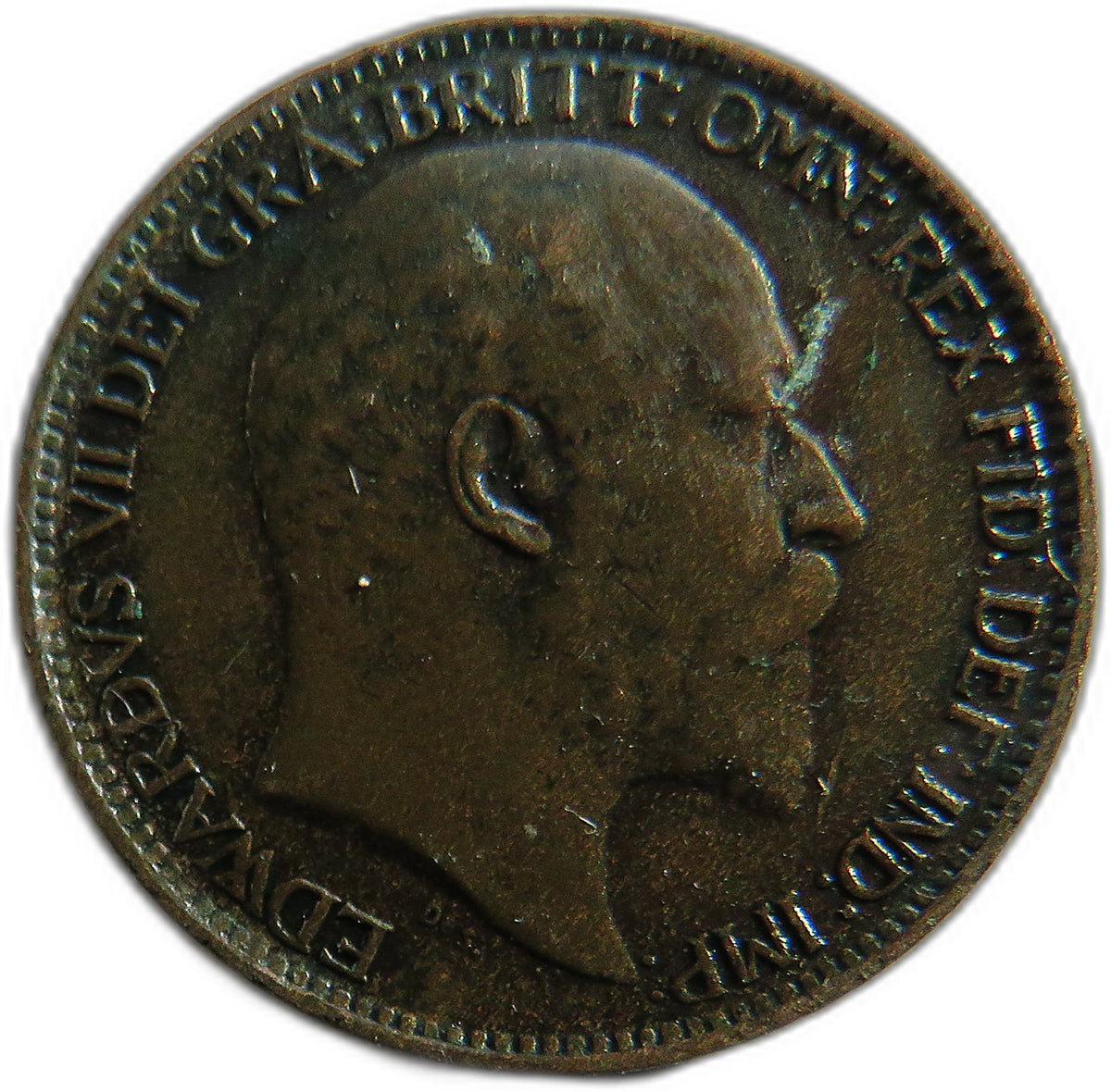 1906 King Edward VII Farthing Coin - Great Britain