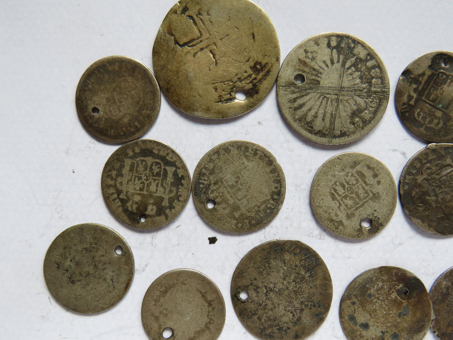 Small Collection of 17th - 19thC Spanish Colonial Silver Coins