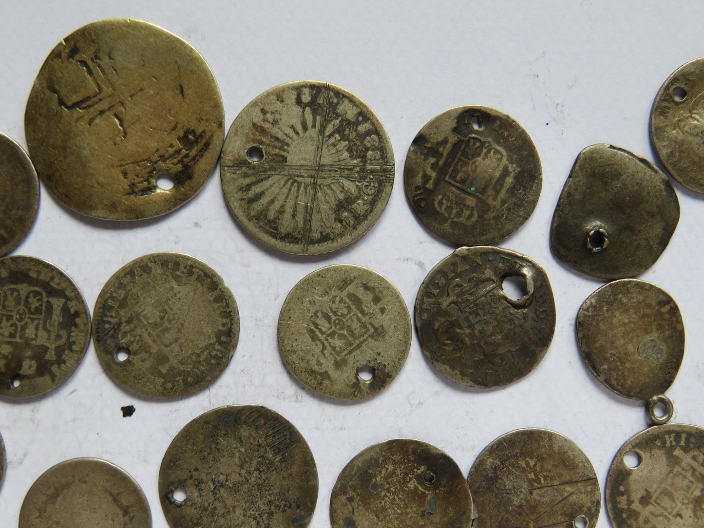 Small Collection of 17th - 19thC Spanish Colonial Silver Coins