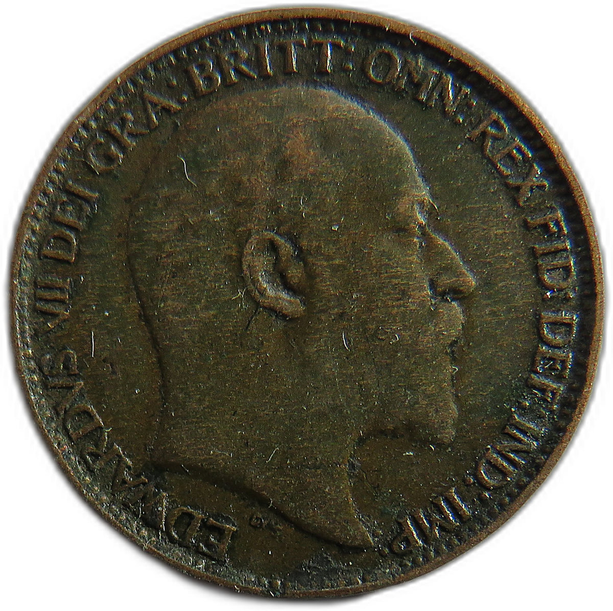 1907 King Edward VII Farthing Coin - Great Britain