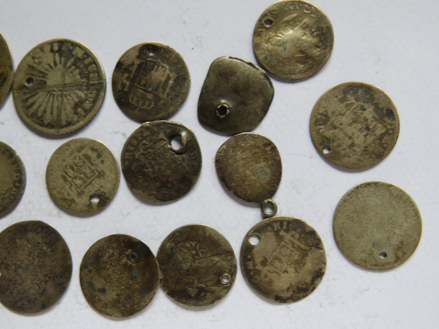 Small Collection of 17th - 19thC Spanish Colonial Silver Coins