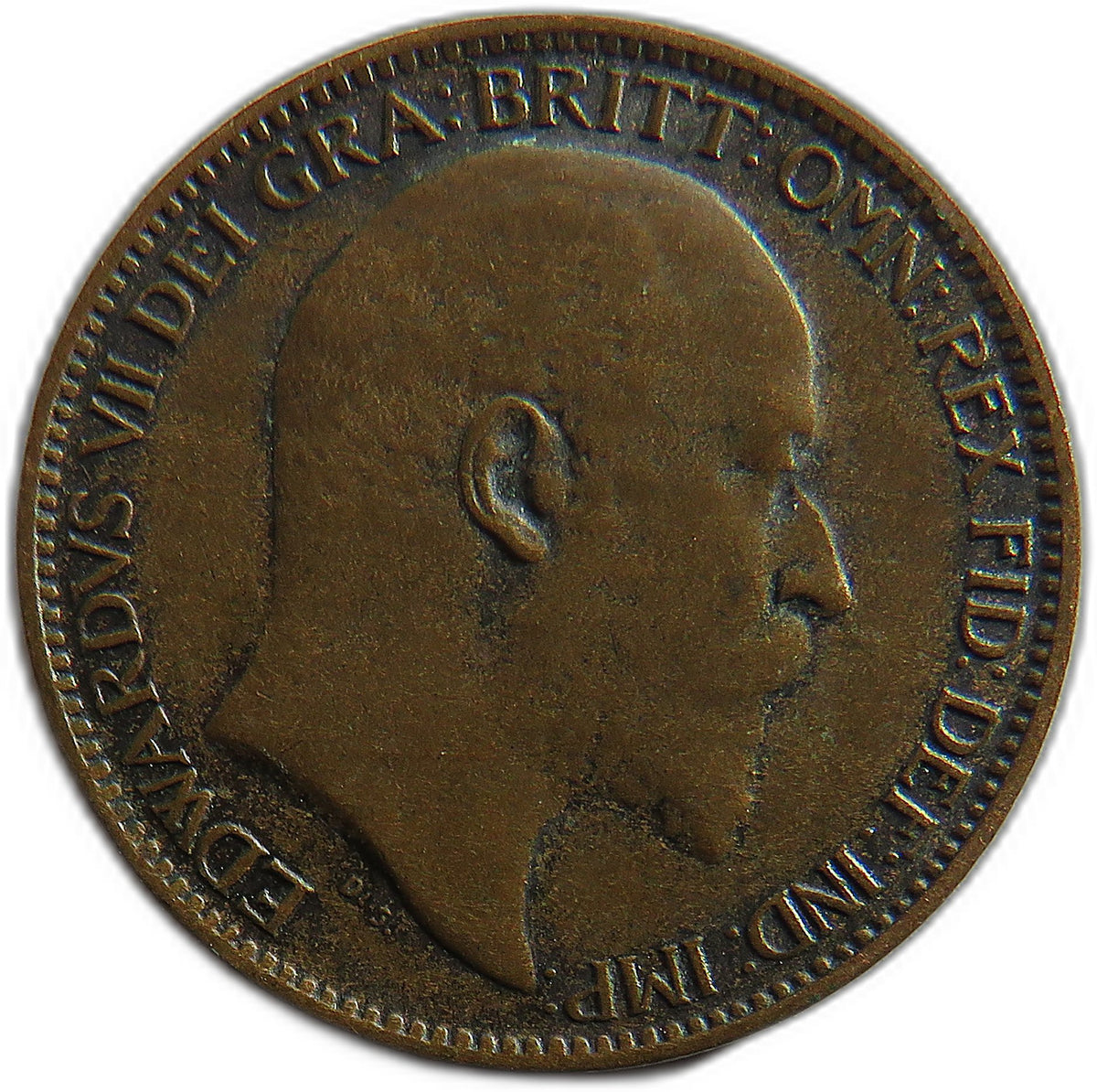 1907 King Edward VII Farthing Coin - Great Britain