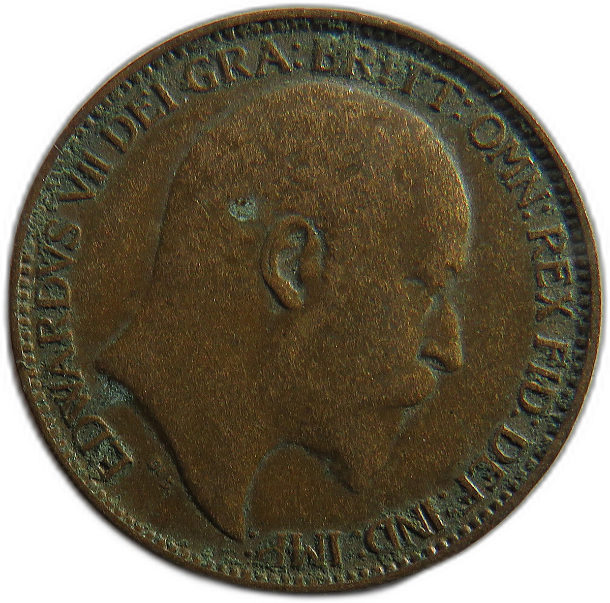 1907 King Edward VII Farthing Coin - Great Britain