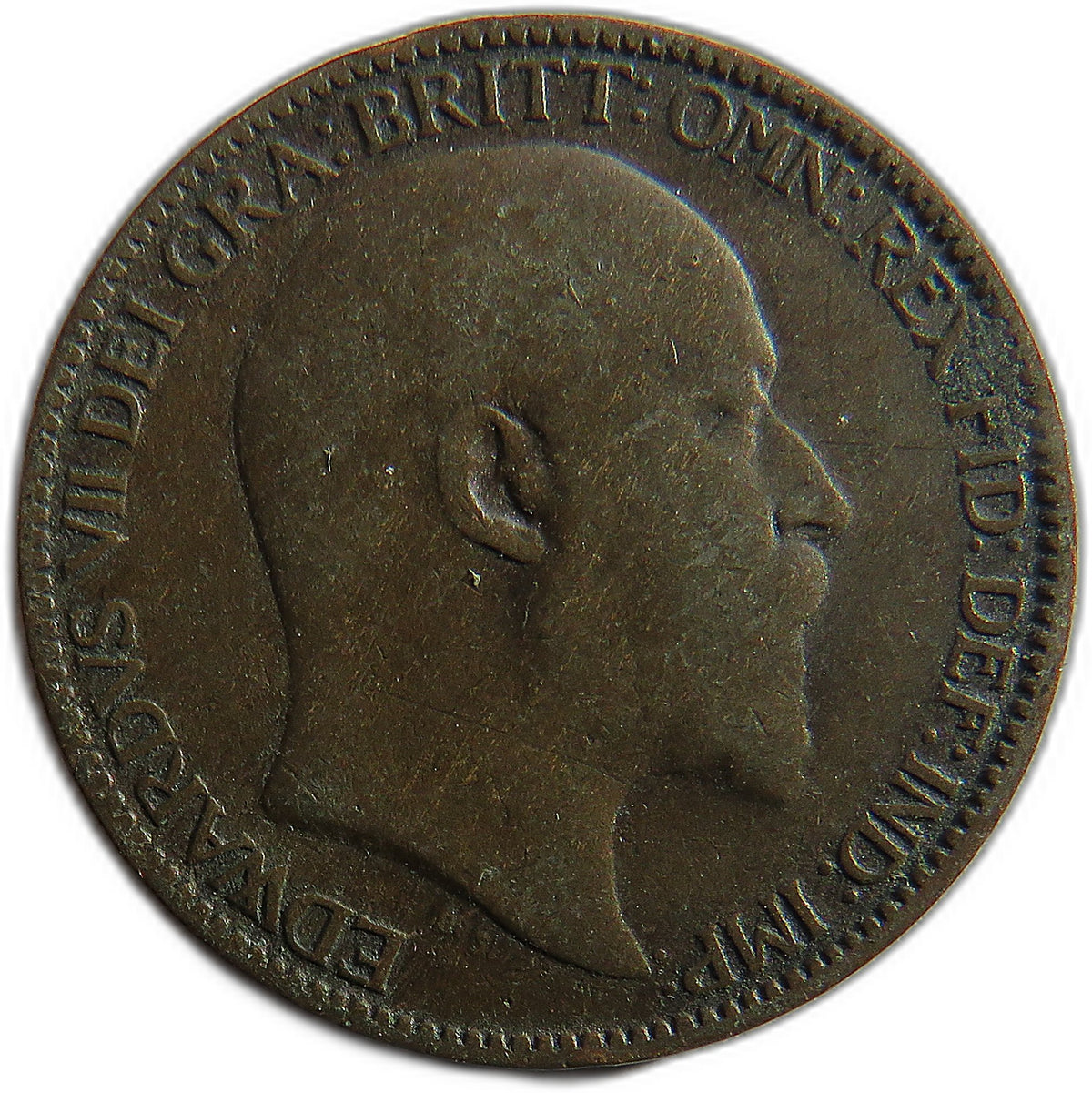 1908 King Edward VII Farthing Coin - Great Britain