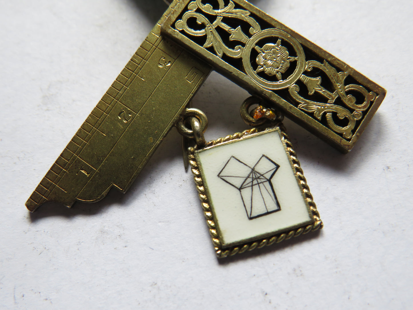 Vintage Silver Gilt Masonic "Past Masters" Jewell 1979-1980