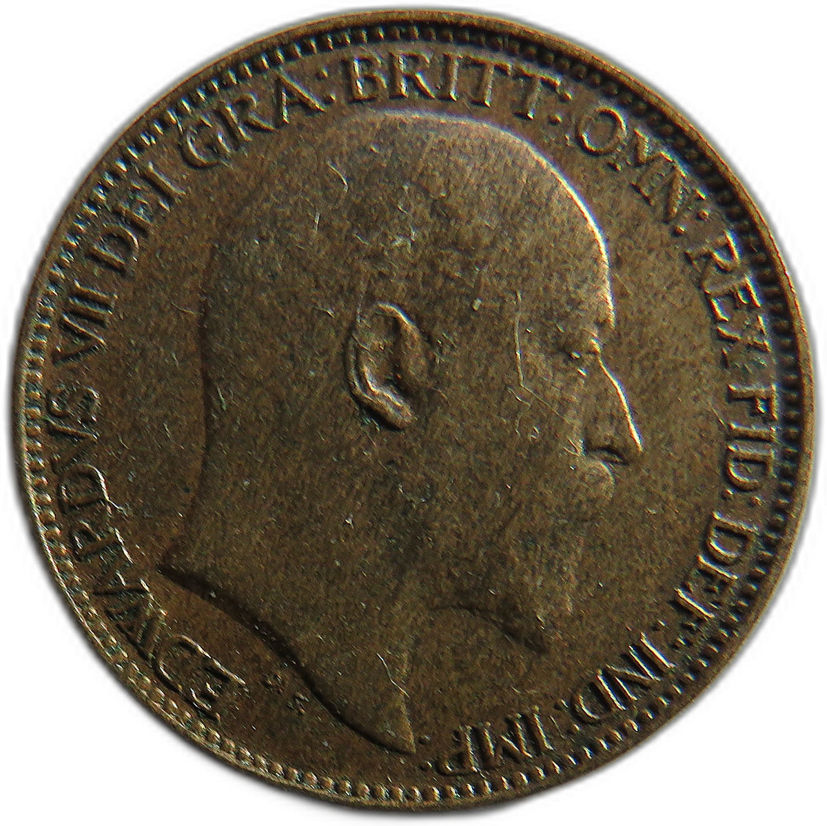 1908 King Edward VII Farthing Coin - Great Britain