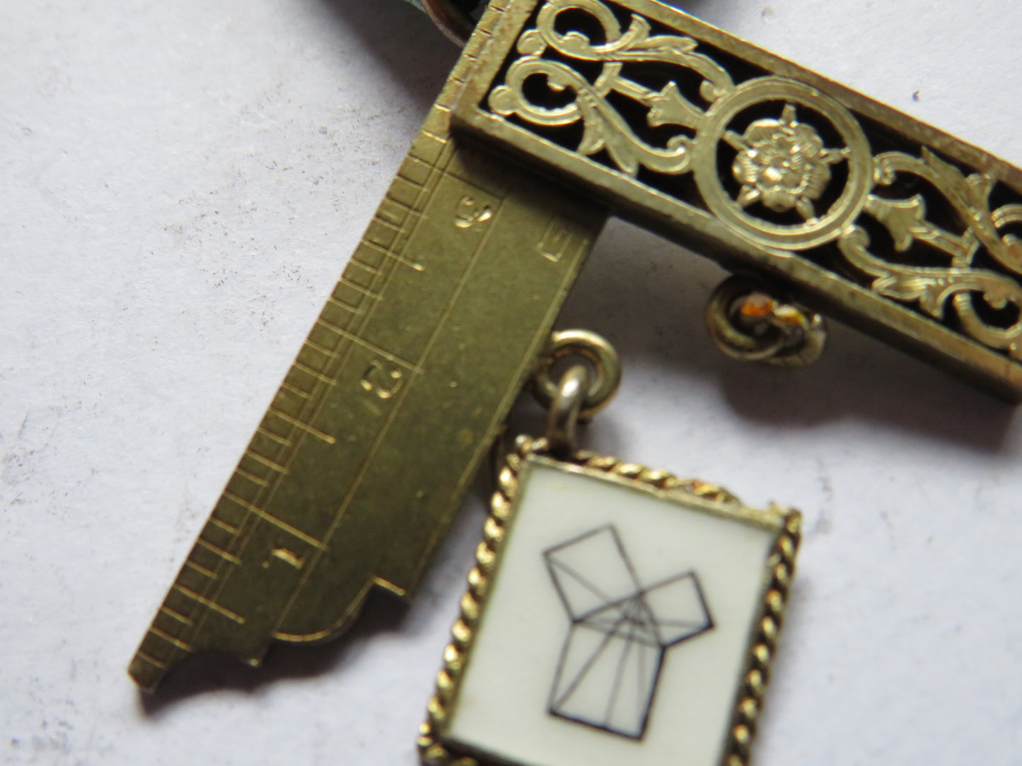 Vintage Silver Gilt Masonic "Past Masters" Jewell 1979-1980