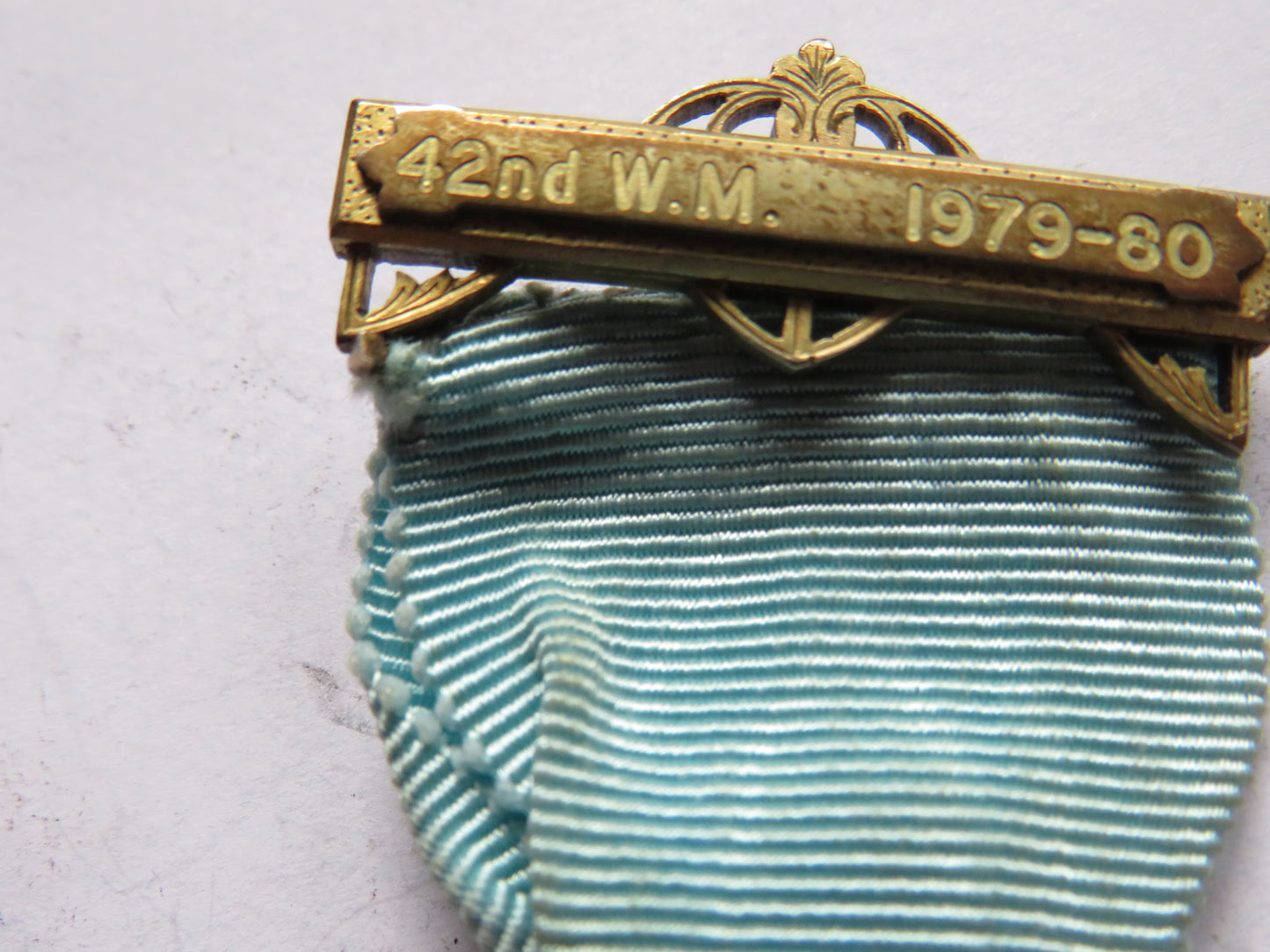 Vintage Silver Gilt Masonic "Past Masters" Jewell 1979-1980