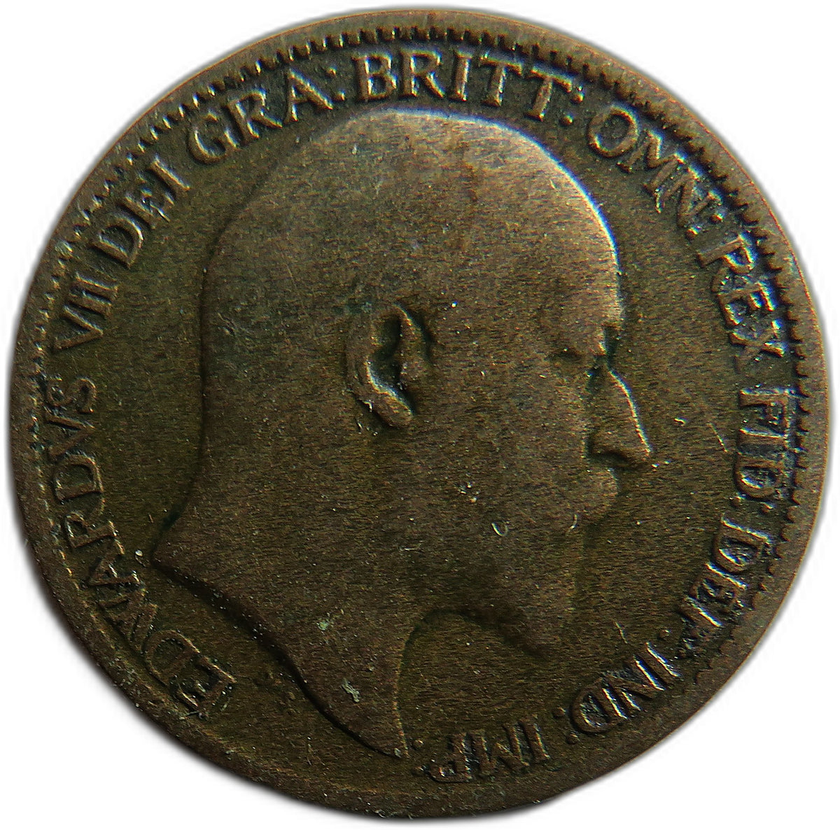 1909 King Edward VII Farthing Coin - Great Britain