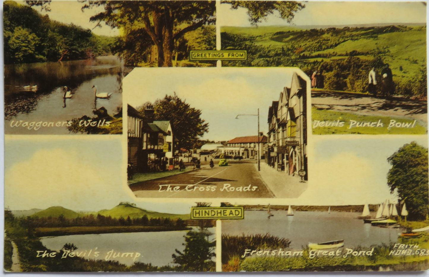 Vintage Postcard of Hindhead