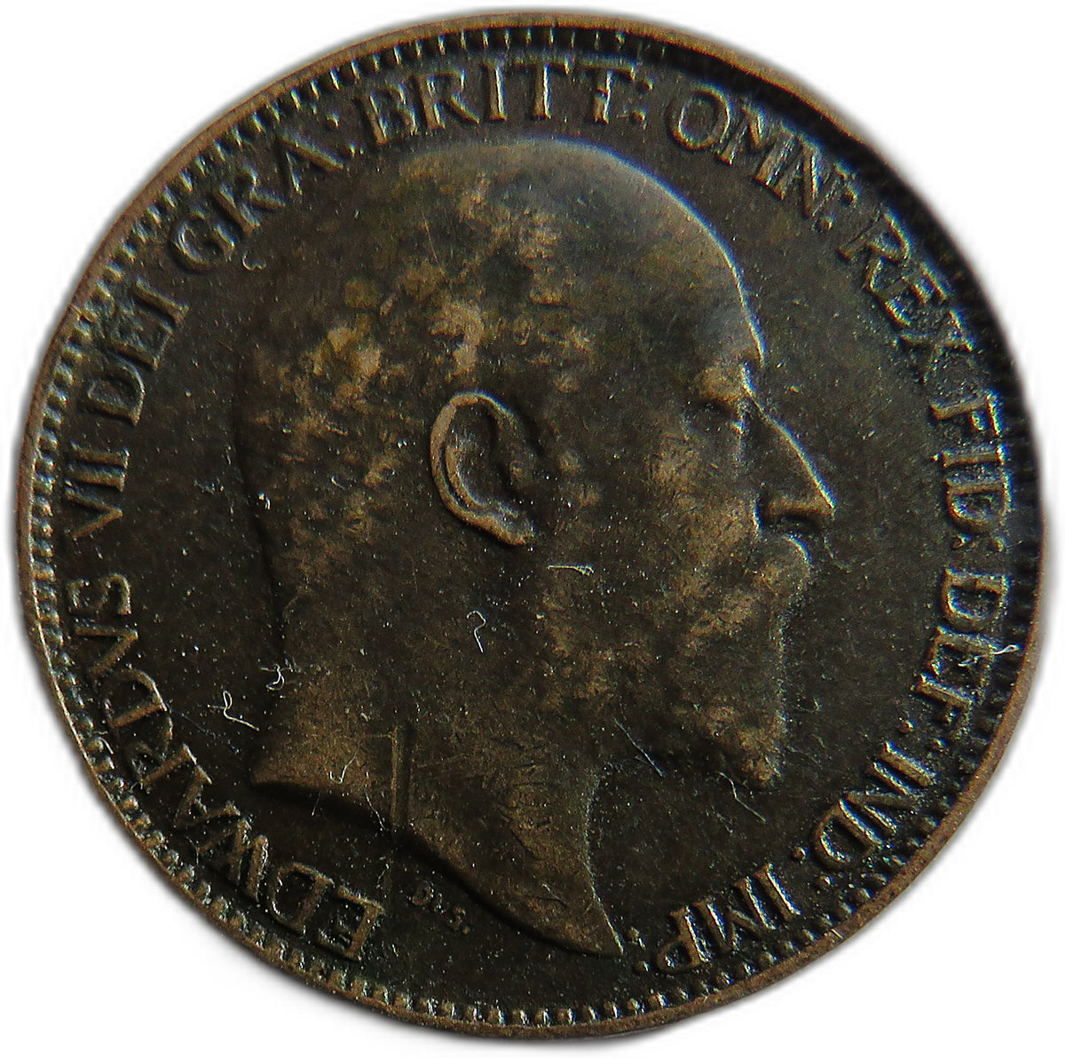 1910 King Edward VII Farthing Coin - Great Britain