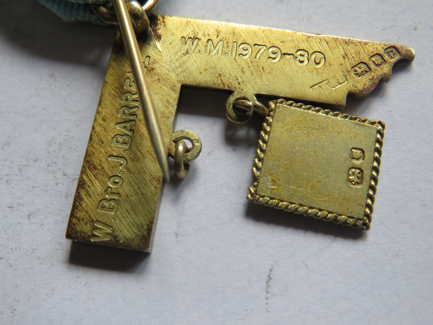 Vintage Silver Gilt Masonic "Past Masters" Jewell 1979-1980