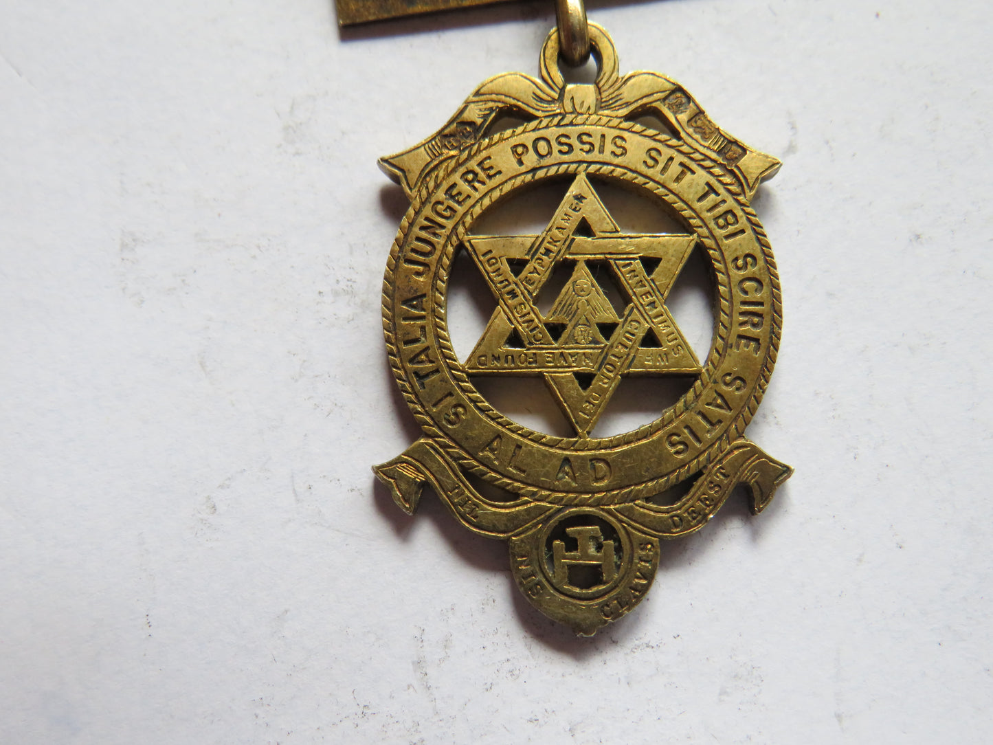 Antique Masonic Silver Gilt Jewel "Royal Arch Chapter" Hallmarked London 1930