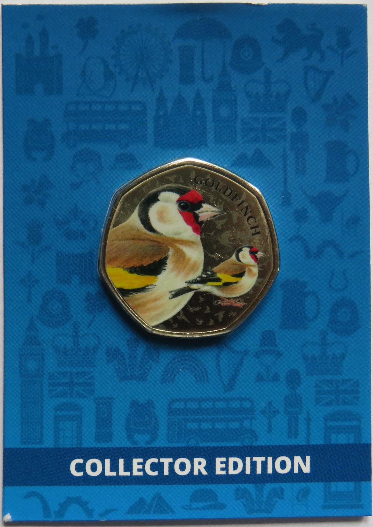 Great British Birds Goldfinch Collector Edition Coin In Shape of 50p By Westminster