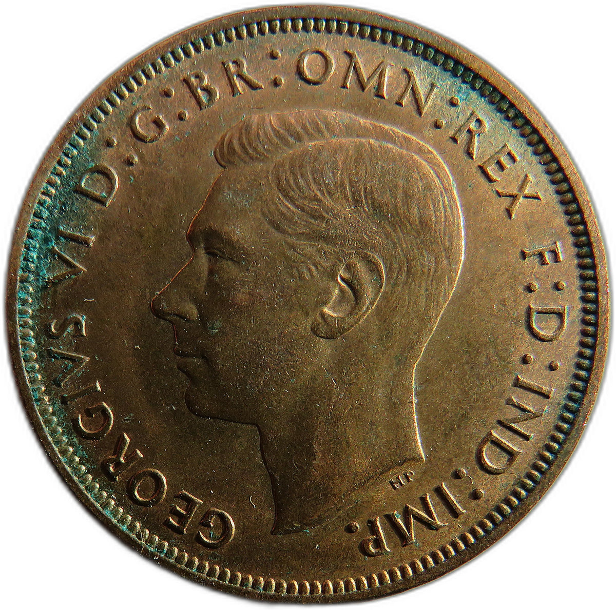1939 King George VI One Penny Coin In High Grade - Great Britain