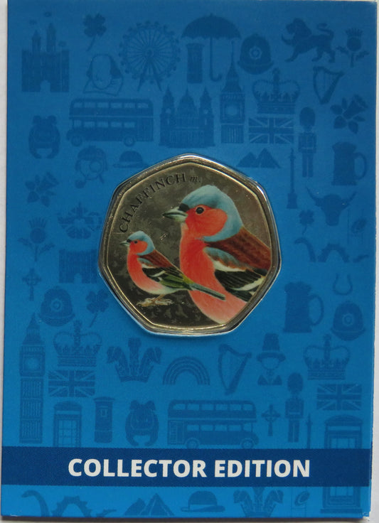 Great British Birds Chaffinch Collector Edition Coin In Shape of 50p By Westminster