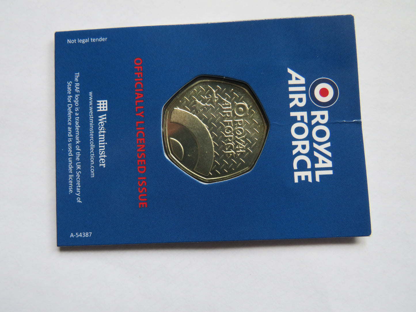 Royal Air Force Hercules 1954 Lockheed In Shape of 50p By Westminster
