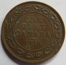 Load image into Gallery viewer, 1916 King George V Canada One Cent Coin
