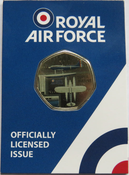 Royal Air Force S.6B 1931 Super-Marine In Shape of 50p By Westminster