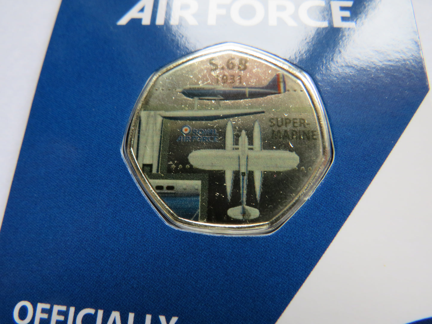 Royal Air Force S.6B 1931 Super-Marine In Shape of 50p By Westminster