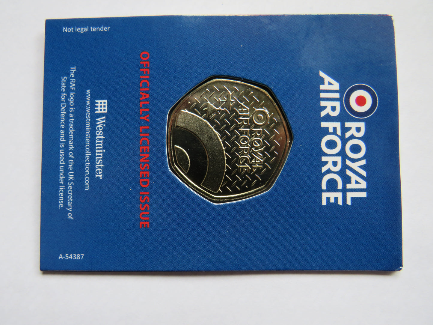 Royal Air Force S.6B 1931 Super-Marine In Shape of 50p By Westminster