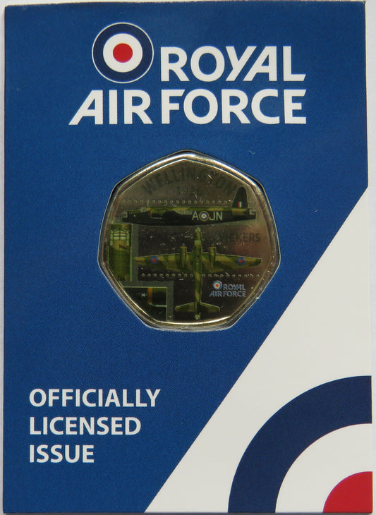 Royal Air Force Wellington 1936 Vickers In Shape of 50p By Westminster