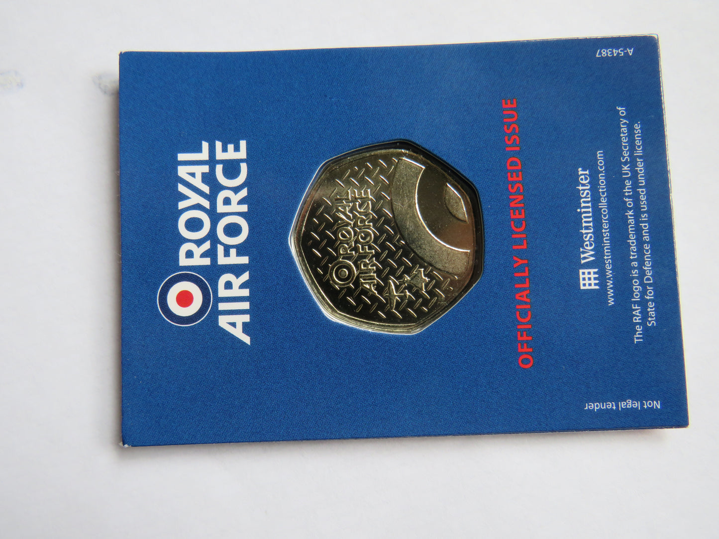 Royal Air Force Dambusters Lancaster 1943 In Shape of 50p By Westminster