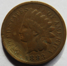 Load image into Gallery viewer, 1883 USA Indian Head One Cent Coin
