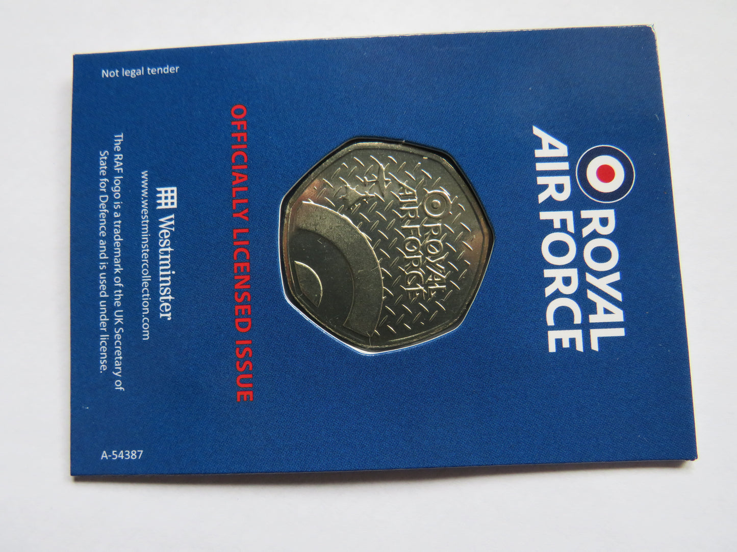 Royal Air Force Tiger Moth 1931 De Havilland In Shape of 50p By Westminster