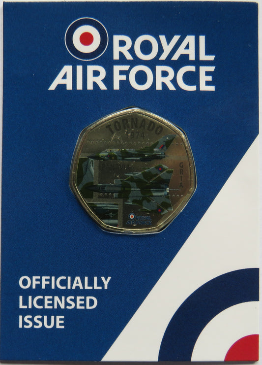 Royal Air Force Tornado 1974 Panavia In Shape of 50p By Westminster