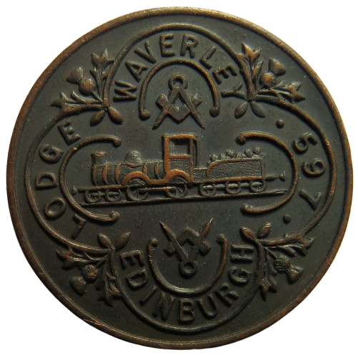 Lodge Waverly 597 Edinburgh Masonic Mark Token