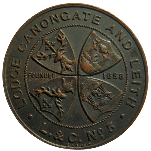 Lodge Canongate and Leith L. & C. No 5 Masonic Token