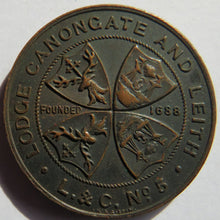 Load image into Gallery viewer, Lodge Canongate and Leith L. &amp; C. No 5 Masonic Token
