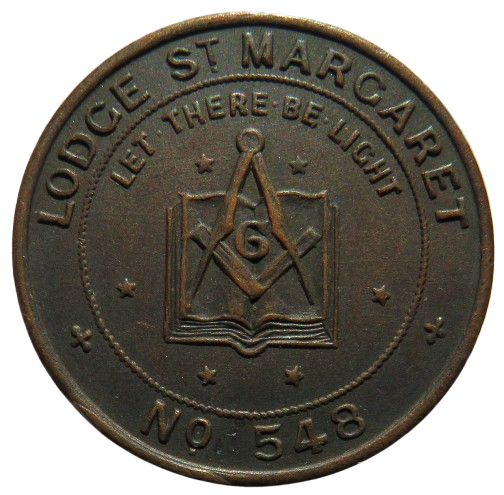 Lodge St Margaret No 548 Masonic Mark Token