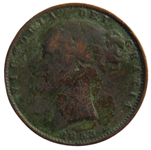 Load image into Gallery viewer, 1853 Queen Victoria Young Head Farthing Coin - Great Britain
