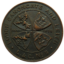 Load image into Gallery viewer, Lodge Canongate and Leith L. &amp; C. No 5 Masonic Token
