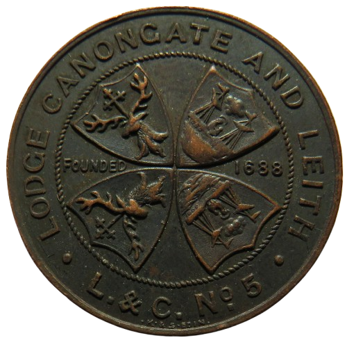 Lodge Canongate and Leith L. & C. No 5 Masonic Token