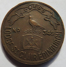 Load image into Gallery viewer, Lodge St Clair Edinburgh No 349 Masonic Mark Token
