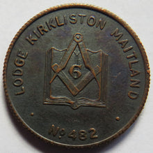 Load image into Gallery viewer, Lodge Kirkliston Maitland No 482 Vintage Masonic Token
