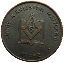 Load image into Gallery viewer, Lodge Kirkliston Maitland No 482 Vintage Masonic Token
