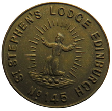 Load image into Gallery viewer, St. Stephen&#39;s Lodge Edinburgh No.145 Masonic Token
