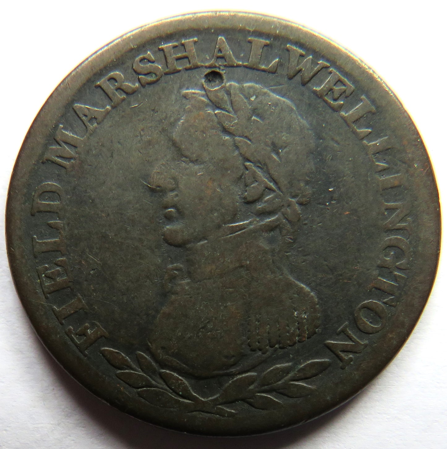 1812 Field Marshall Wellington Halfpenny Token