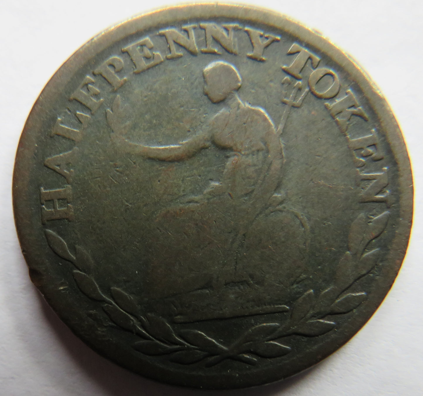 1812 Field Marshall Wellington Halfpenny Token