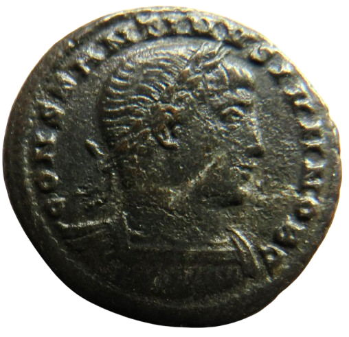 (316-340) Constantine II AE3 Coin GLORIA EXERCITVS