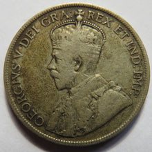 Load image into Gallery viewer, 1917 King George V Newfoundland Silver 50 Cents Coin
