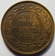 Load image into Gallery viewer, 1912 King George V Canada One Cent Coin In Higher Grade
