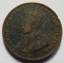 Load image into Gallery viewer, 1916 King George V Straits Settlements 1/2 Cent Coin
