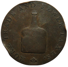 Load image into Gallery viewer, 18thC Halfpenny Token More Trade and Fewer Taxes / Prosperity To Old England
