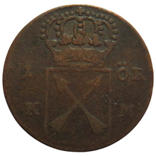 Load image into Gallery viewer, 1719 Sweden 1 Öre Kopparmynt Coin
